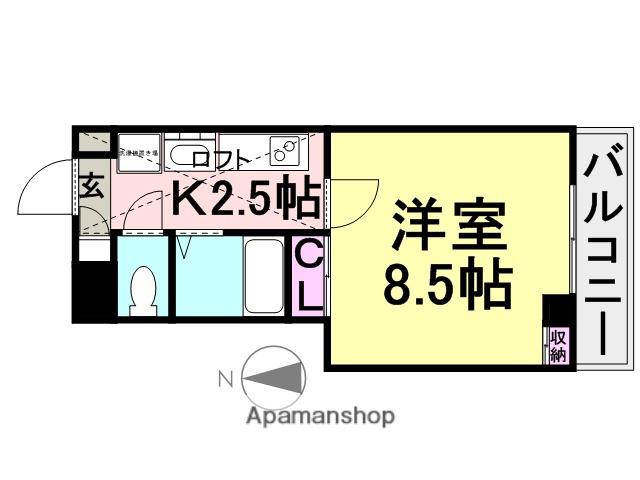 エクセレント(1K/7階)の間取り写真