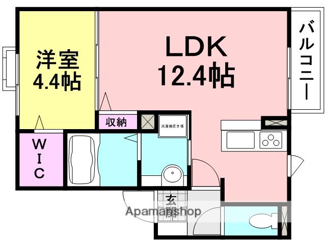 LA PORTE(1LDK/2階)の間取り写真