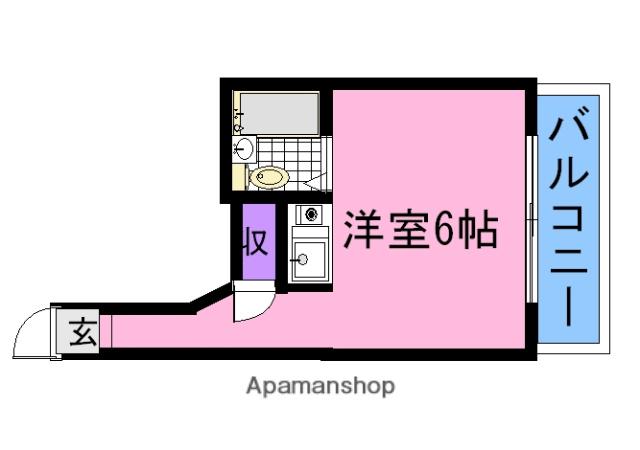 ジョイ武庫之荘(ワンルーム/3階)の間取り写真
