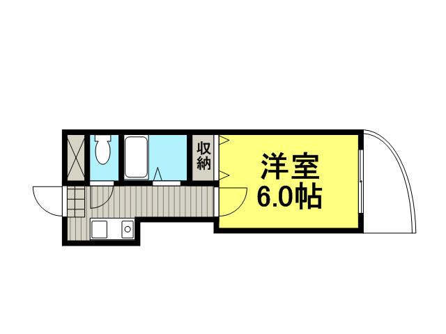 コニファ-(1K/4階)の間取り写真