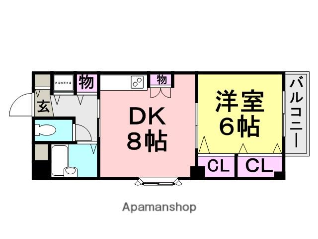 プレミール武庫之荘(1DK/1階)の間取り写真