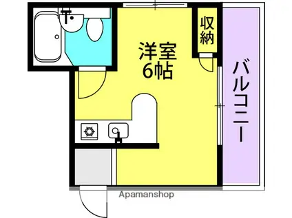 サンパレス21東園田2(ワンルーム/3階)の間取り写真