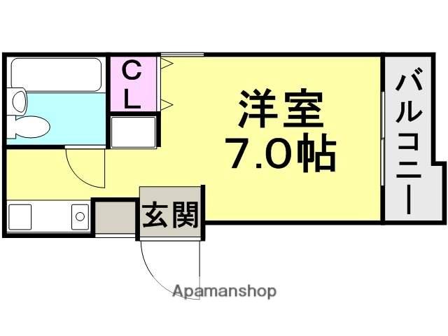 ダイド-メゾン塚口Ⅵ(ワンルーム/3階)の間取り写真