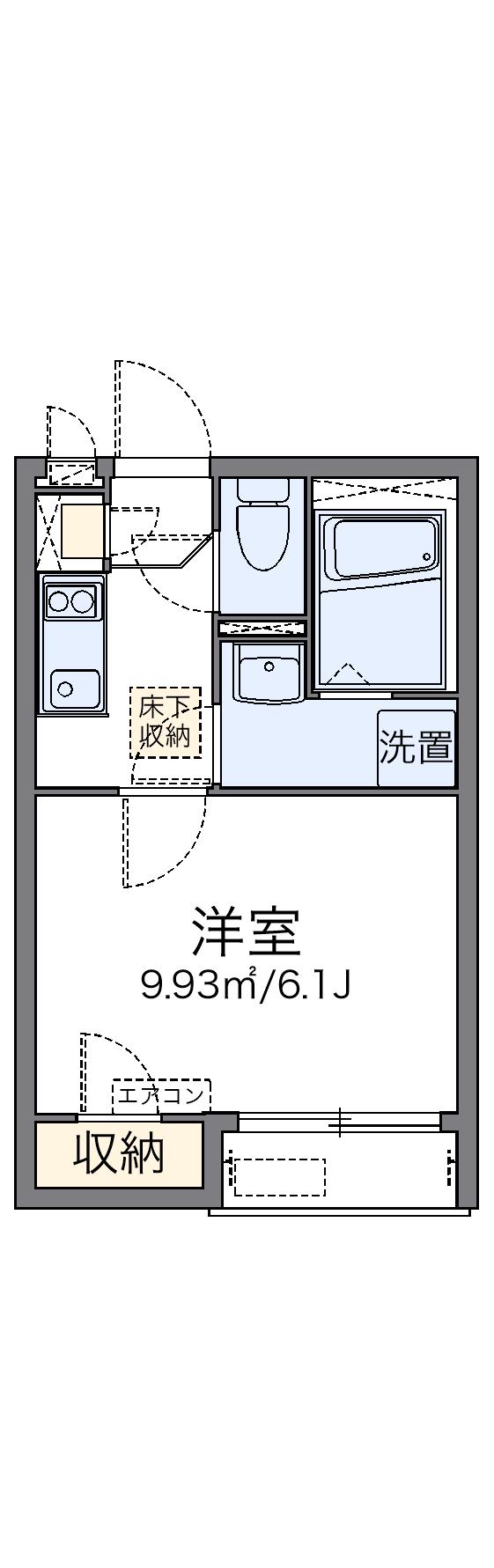 レオネクストエルテ3(1K/1階)の間取り写真