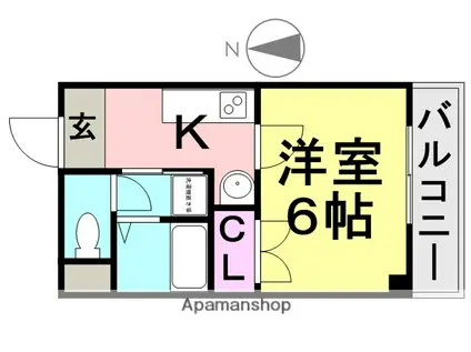 MY尼崎(1K/5階)の間取り写真