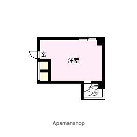 キューブ東塚口(ワンルーム/3階)の間取り写真