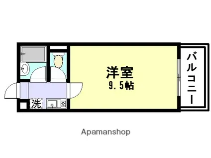 オリンピアン尼崎(1K/3階)の間取り写真