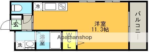 サムティ三宮レガニール(ワンルーム/6階)の間取り写真