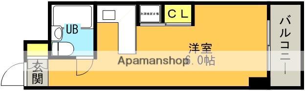 メゾン・ド・アクトゥール(ワンルーム/5階)の間取り写真