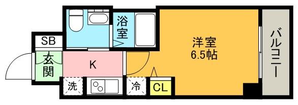 エステムプラザ神戸三宮ルクシア(1K/10階)の間取り写真