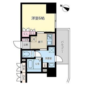 神戸元町NOAH(1K/2階)の間取り写真