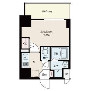 神戸国香通FUTUR(1K/11階)の間取り写真