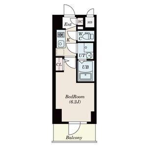 神戸国香通FUTUR(1K/13階)の間取り写真