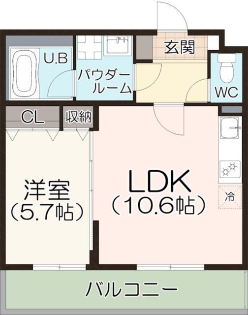 アークメゾン王子公園(1LDK/3階)の間取り写真