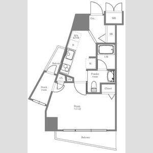 グルーブ神戸ハーバーアリーナ(1K/2階)の間取り写真