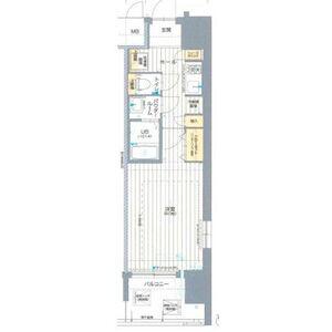 W-STYLE神戸Ⅱ(1K/9階)の間取り写真