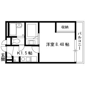 レオパレス SEA ROAD(1K/1階)の間取り写真