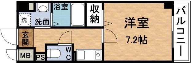 アルヴェアーレ(1K/5階)の間取り写真