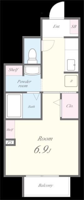 リーブルメゾン(1K/1階)の間取り写真