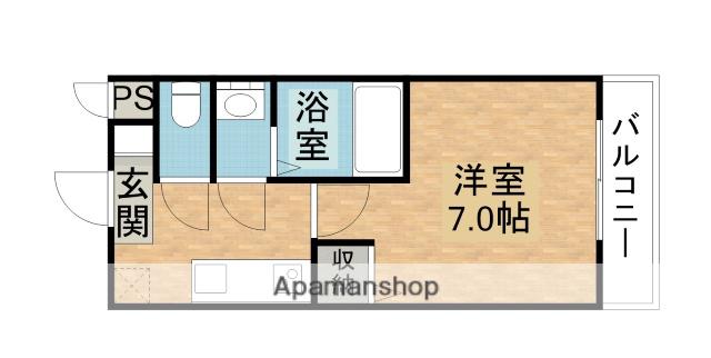 AILE神戸北(1K/1階)の間取り写真