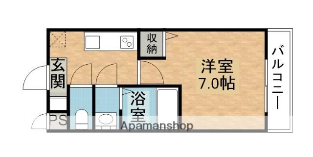 AILE神戸北(1K/1階)の間取り写真