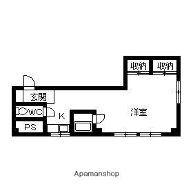 有栄ビル(ワンルーム/2階)の間取り写真