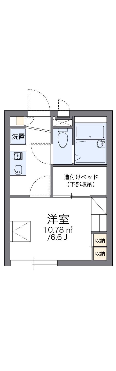 レオパレス杭瀬北新町1(1K/2階)の間取り写真