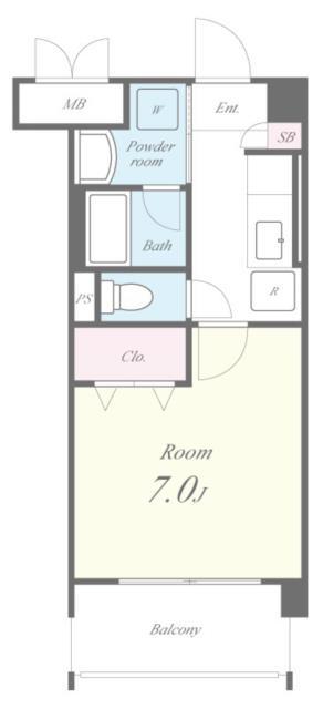 フェアリーメゾン浜(1K/5階)の間取り写真