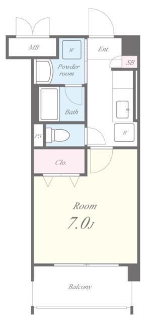 フェアリーメゾン浜(1K/3階)の間取り写真