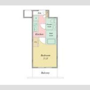 アリビオ立花2(1K/10階)の間取り写真