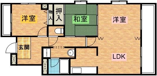 ハイメゾン大塚(3LDK/1階)の間取り写真