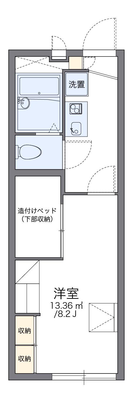 レオパレスヒロ(1K/2階)の間取り写真