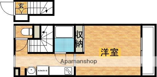 ラフィーネ緑ヶ丘(1K/2階)の間取り写真