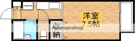 レクスコート(1K/1階)の間取り写真