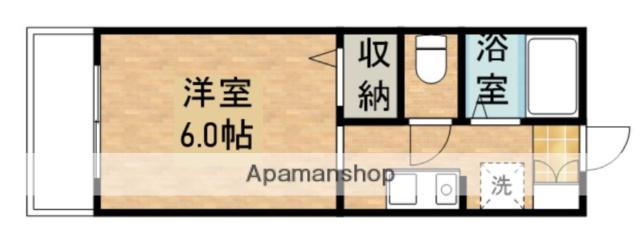 フォレスト青山(1K/2階)の間取り写真