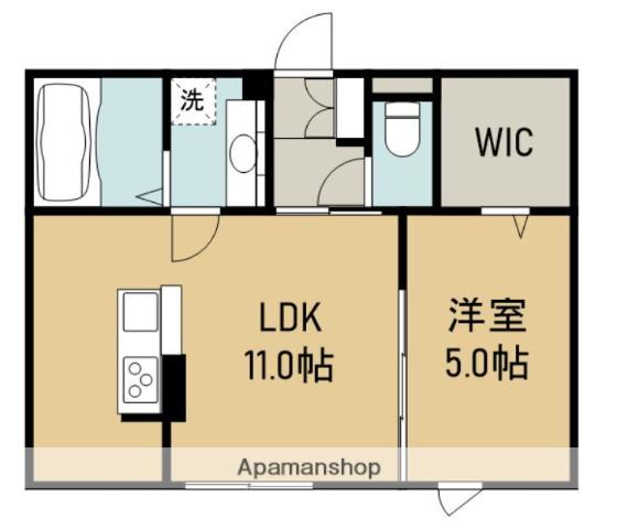 SMILE HEART Ⅱ(1LDK/3階)の間取り写真