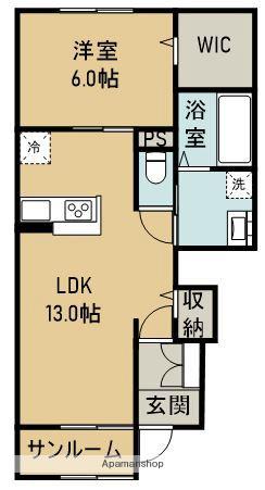K KITANO(1LDK/1階)の間取り写真
