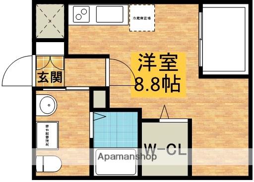 ソプラリア(ワンルーム/1階)の間取り写真