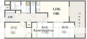 ライオンズマンション姫路西今宿(3LDK/7階)の間取り写真