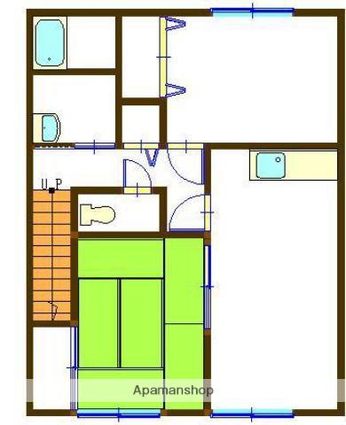 ウェルハーモニー(2DK/2階)の間取り写真