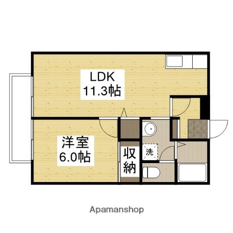 MYシャルム(1LDK/1階)の間取り写真