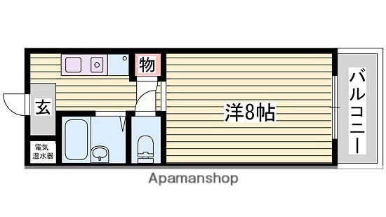 オークヒルズ苫編(1K/2階)の間取り写真