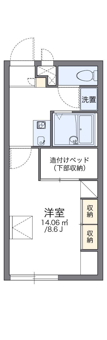 レオパレスパレ・イディア(1K/2階)の間取り写真