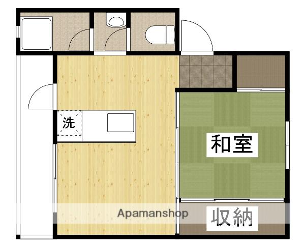 クレスト多可町 2棟(1DK/5階)の間取り写真