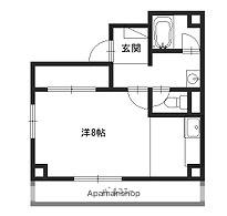 メゾン白鷺(ワンルーム/4階)の間取り写真