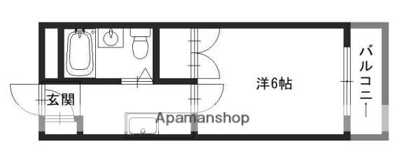 グランドコーポKS(1K/7階)の間取り写真