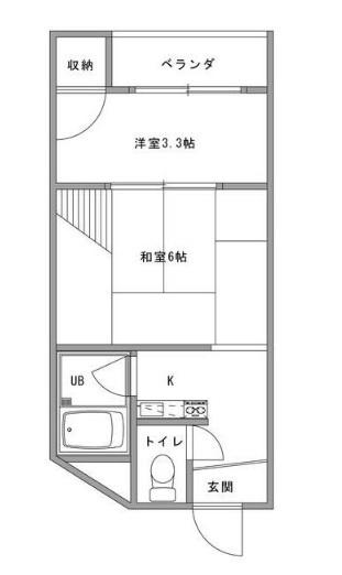 フォレストコート(1K/3階)の間取り写真