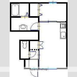コンフォート才(1DK/1階)の間取り写真