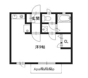 サンテラス光大寺(ワンルーム/1階)の間取り写真