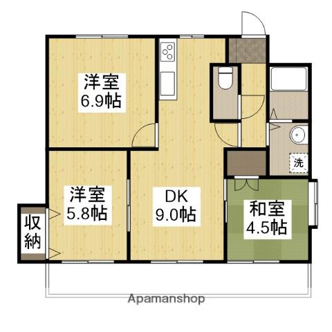 イーストアヴェニュー(3LDK/5階)の間取り写真